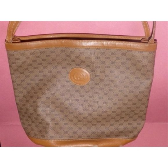 Gucci Browns Bucket Bag Micro Guccissima Coated Canvas Leather Small G Print - Picture 7 of 8